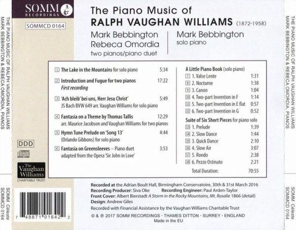 The Piano Music of Ralph Vaughan Williams