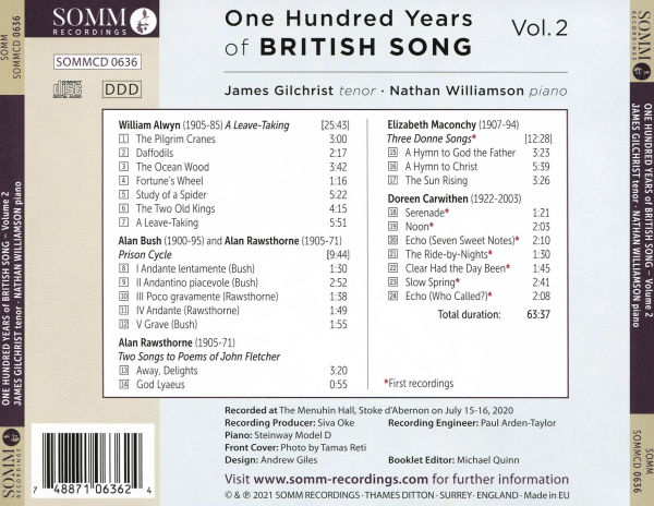 One Hundred Years of British Song, Vol. 2