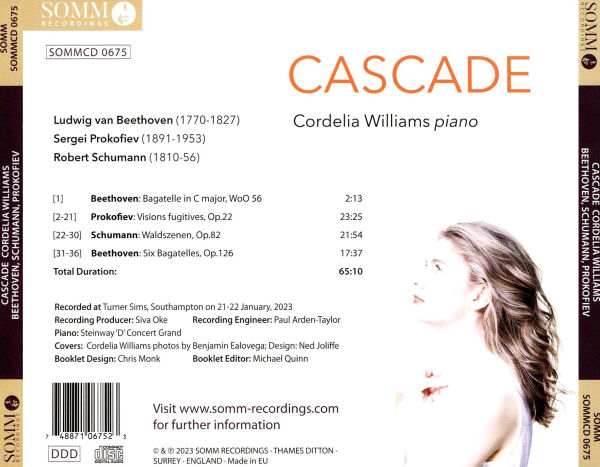Cascade: Beethoven, Prokofiev, Schumann