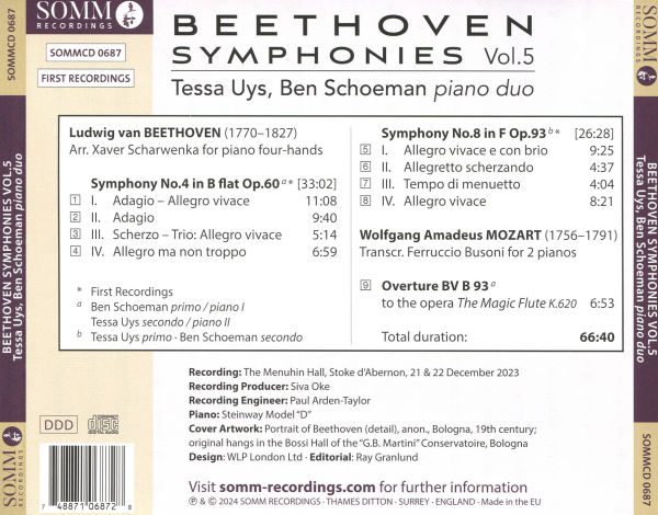 Beethoven Symphonies, Vol. 5