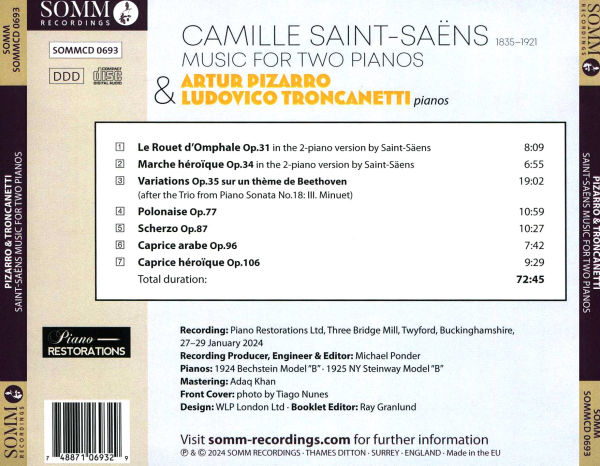 Saint-Saëns: Music for Two Pianos