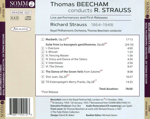 Beecham Conducts R. Strauss