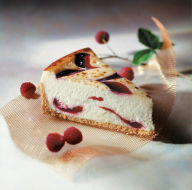 Title: Raspberry White Chocolate Cheesecake