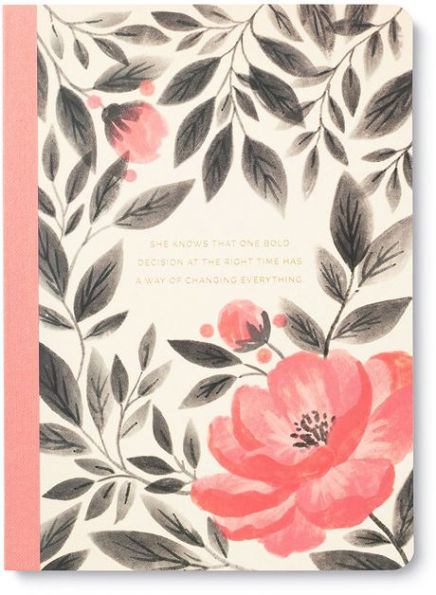Her Words Composition Notebook - She Knows That One Bold Decision at the Right Time Has a Way of Changing Everything.