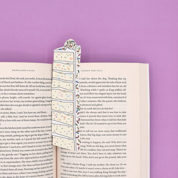 Sprinkle Cake Slice Bookmar