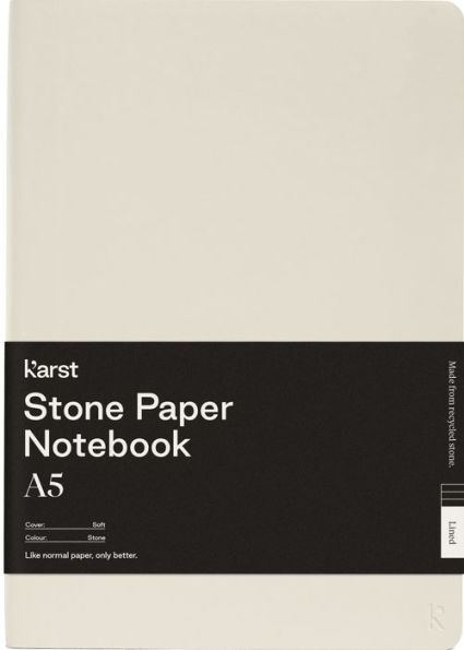 Karst Stone Paper A5 Softcover Notebook - Stone (Lined)