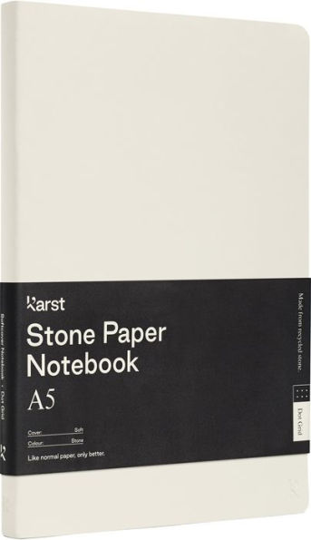 Karst Stone Paper A5 Softcover Notebook - Stone (Lined)