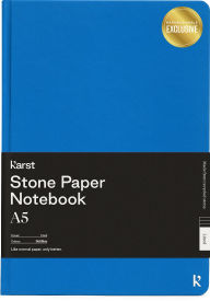 Title: Karst Stone Paper A5 Hardcover Notebook - Boltblue