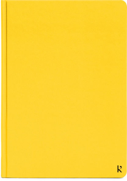 Karst Stone Paper A5 Hardcover Notebook - Lemon (Lined)