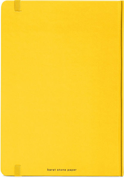 Karst Stone Paper A5 Hardcover Notebook - Lemon (Lined)