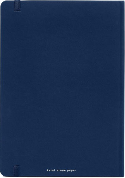 Karst Stone Paper A5 Hardcover Notebook - Navy (Lined)