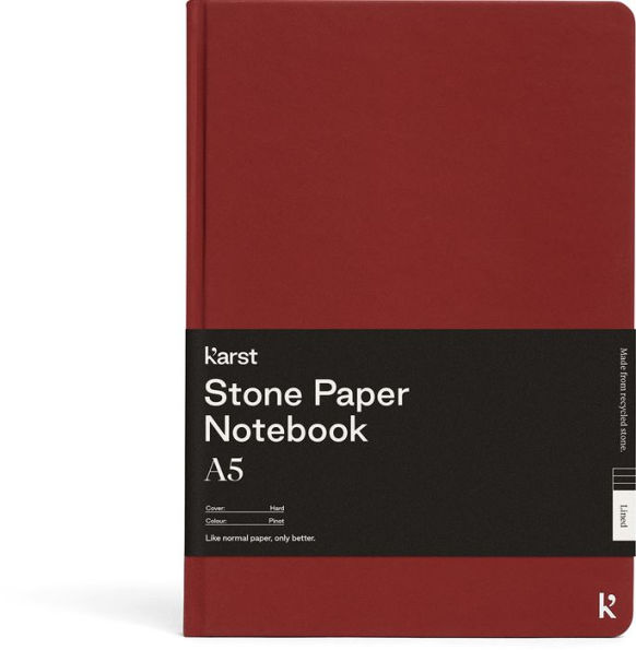 Karst Stone Paper A5 Hardcover Notebook - Pinot (Dot)