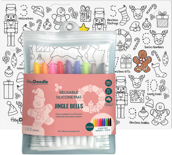 Jingle Bells Classic Coloring & Doodle Mat