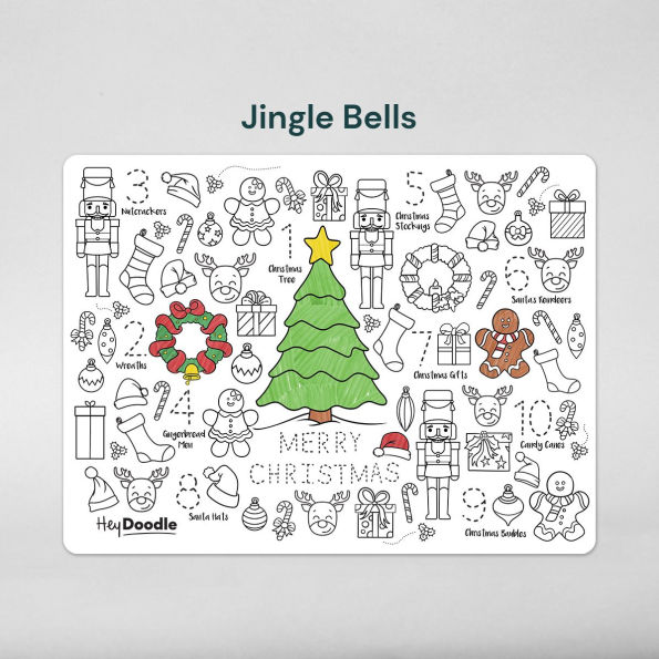 Jingle Bells Classic Coloring & Doodle Mat