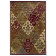 Title: Lifestyles Red Panel Oriental Rug