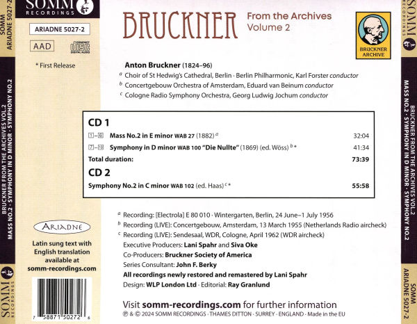 Bruckner from the Archives, Vol. 2