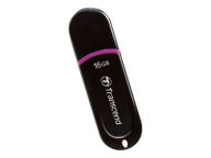 Title: Transcend TS16GJF300 JetFlash 300 USB Flash Drive - 16 GB - Hi Speed USB in Black/ Purple