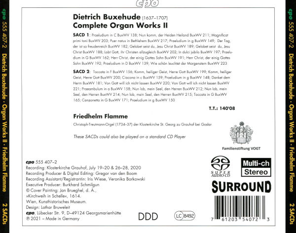 Dietrich Buxtehude: Complete Organ Works, Vol. 2