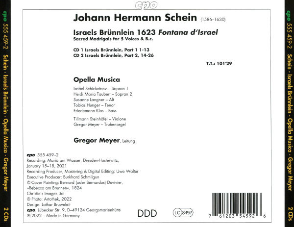 Johann Hermann Schein: Israels Br¿¿nnlein