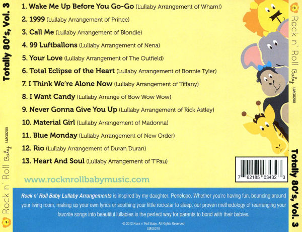 Totally 80's Lullaby, Vol. 3