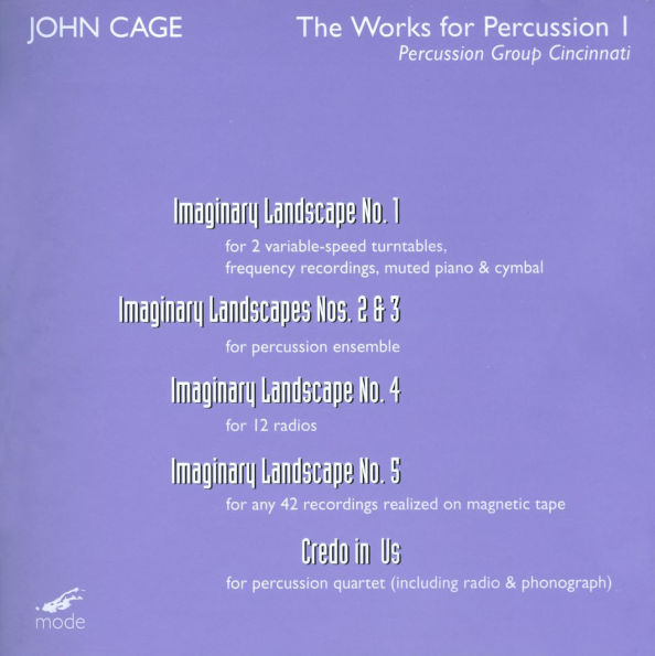 John Cage: The Works for Percussion, Vol. 1