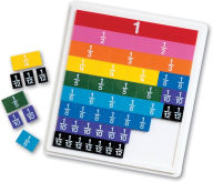 Rainbow Fraction Plastic Tiles with Tray