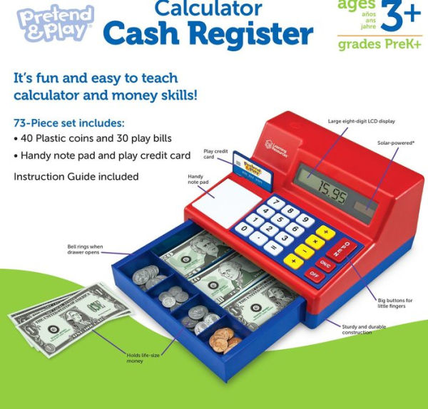 Pretend & Play® Calculator Cash Reg