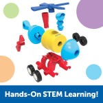 Alternative view 4 of Learning Resources 1-2-3 Build It! Rocket-Train-Helicopter