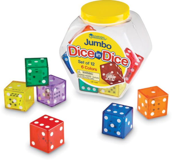 Learning Resources LER7699 Jumbo Dice In Dice