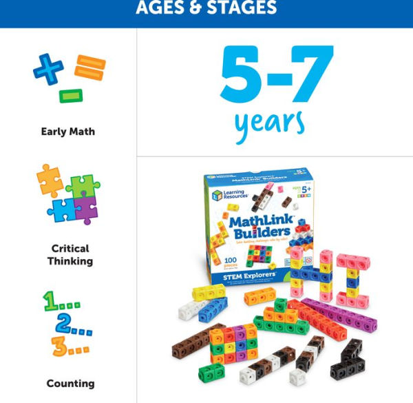 Learning Resources STEM Explorers Mathlink Builders