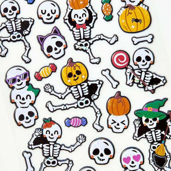 Dancing Skeleton Sticker Sheet