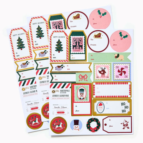Santa Mail Adhesive Labels