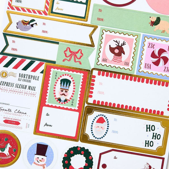 Santa Mail Adhesive Labels