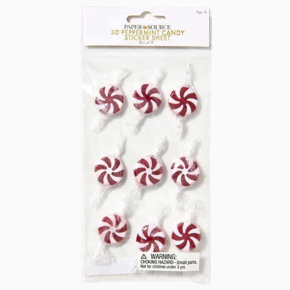 3D Peppermint Candy Sticker Sheet