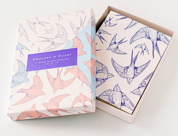 Swallows in Flight Stationery Set