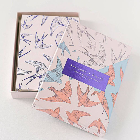 Swallows in Flight Stationery Set