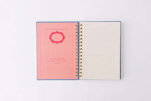 Stamp Pattern Writer's Spiral Notebook