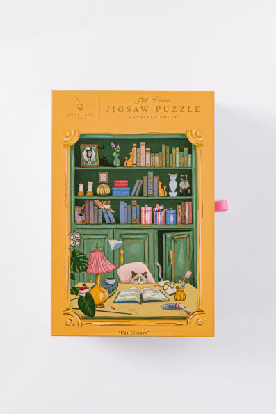 Cat Library 500 Piece Puzzle