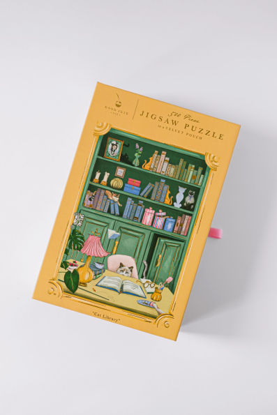 Cat Library 500 Piece Puzzle