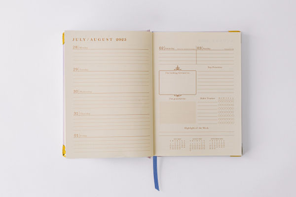 2025-2026 Vines and Butterflies 17-Month Weekly Medium Bound Planner