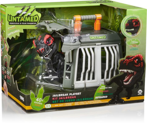 untamed fingerlings dino cage playset