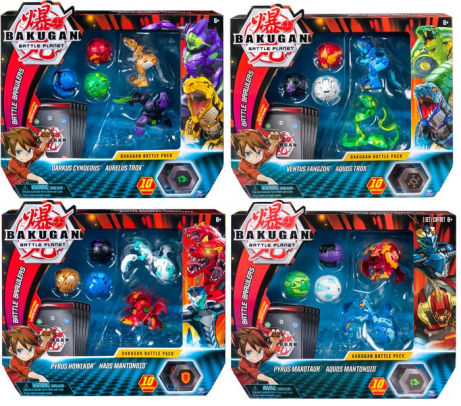 bakugan characters toys