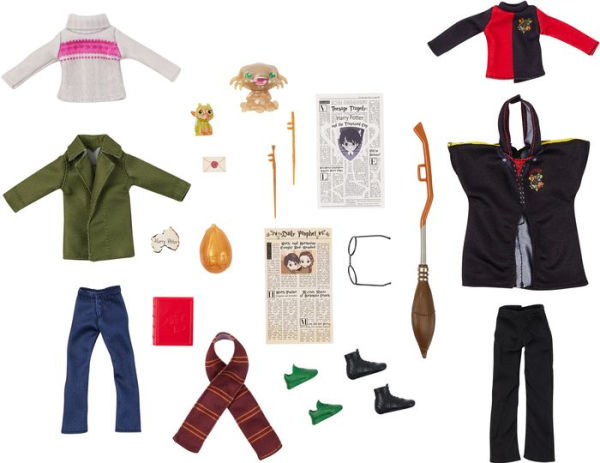 Wizarding World Harry Potter, 8-inch Harry Potter & Hermione Granger Dolls & Accessories Gift Set, over 20 Pieces, Kids Toys for Ages 6 and up