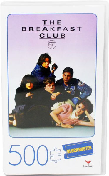 The Breakfast Club 500 Piece Jigsaw Puzzle in Plastic Retro Blockbuster VHS Video Case