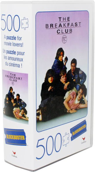The Breakfast Club 500 Piece Jigsaw Puzzle in Plastic Retro Blockbuster VHS Video Case