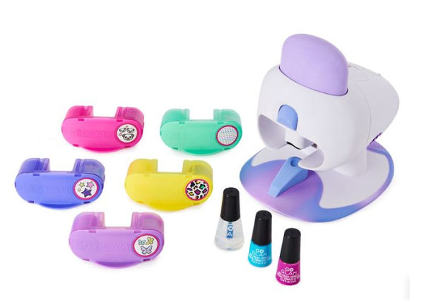 Cool Maker, GO GLAM Nail Stamper Salon for Manicures and Pedicures with 5 Patterns and Nail Dryer