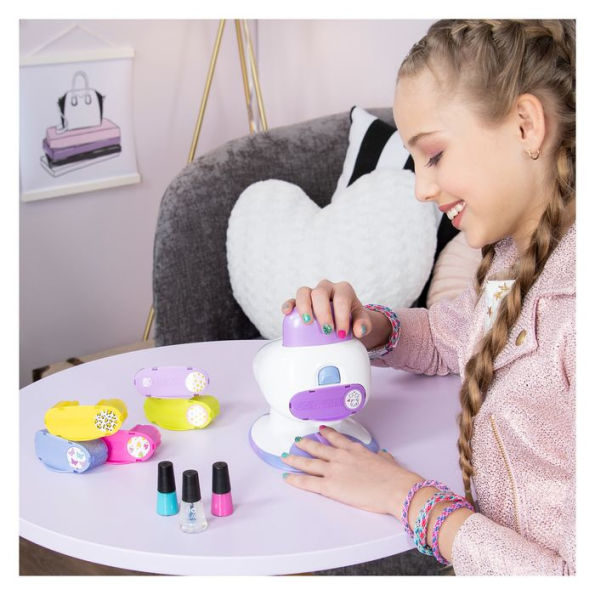 Cool Maker, GO GLAM Nail Stamper Salon for Manicures and Pedicures with 5 Patterns and Nail Dryer