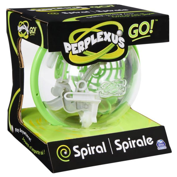 Perplexus GO! Spiral, Compact Challenging Puzzle Maze Skill Game (Assorted; Styles Vary)