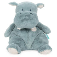 Title: Baby GUND Oh So Snuggly Hippo Large Plush Stuffed Animal Teal Blue and Cream, 12.5