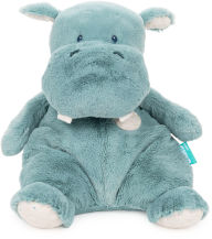 Title: Baby GUND Oh So Snuggly Hippo Large Plush Stuffed Animal Teal Blue and Cream, 12.5